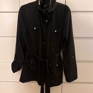 Ellen Tracy Black Utility Jacket
